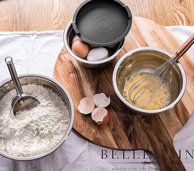 Bellemain Stainless Steel Mixing Bowls with Airtight Lids Set - Set of 4 - Image 3