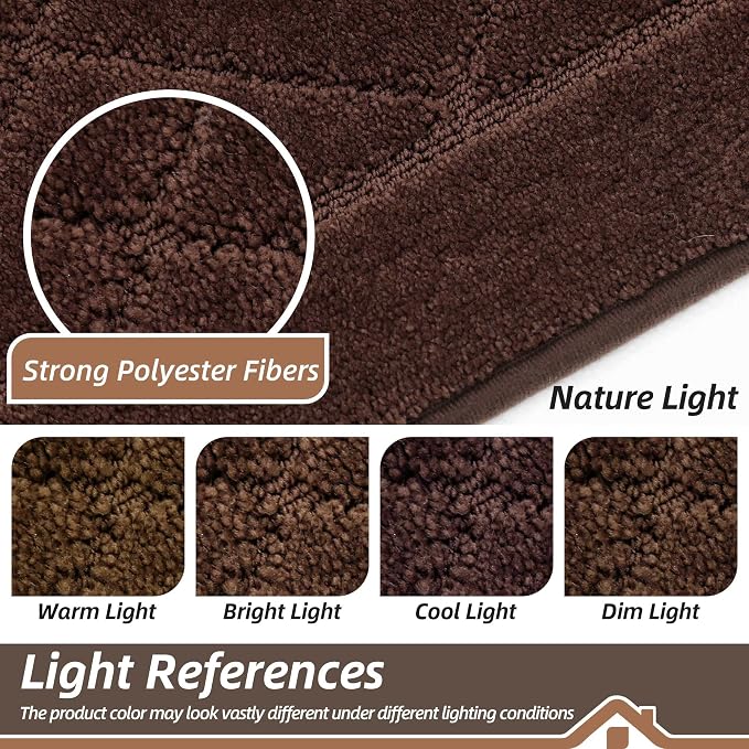 BEQHAUSE Dirt Trapper Door Mat 24" x 60", Doormat Non-Slip, Brown - Image 7