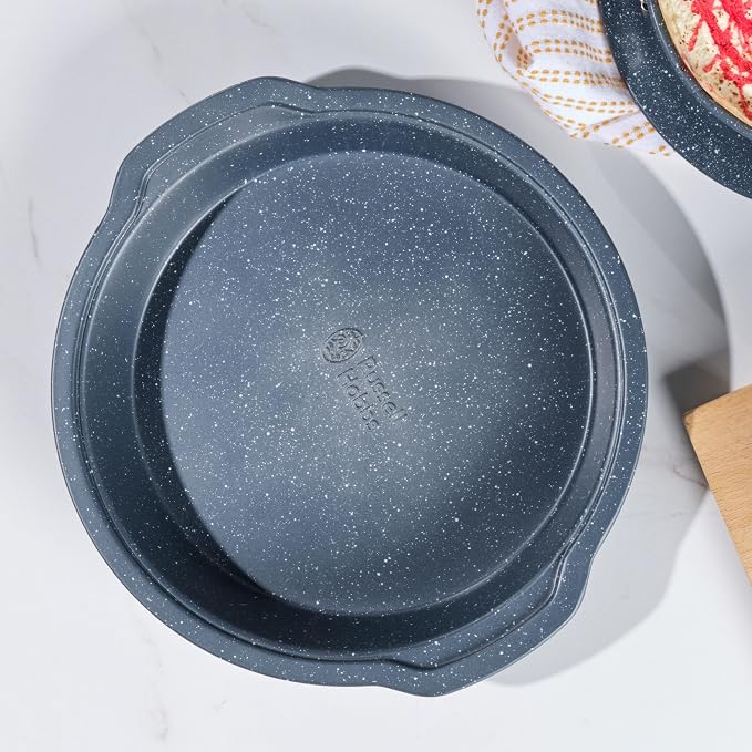 Russell Hobbs RH00995EU Nightfall Stone Cake Tin – Non-Stick Round Baking Tray with Handles, PFOA-Free Carbon Steel Bakeware, Easy Clean 10-Inch Cheesecake Pan, Straight Sided, Fixed Base, 26 cm, Blue - Image 6