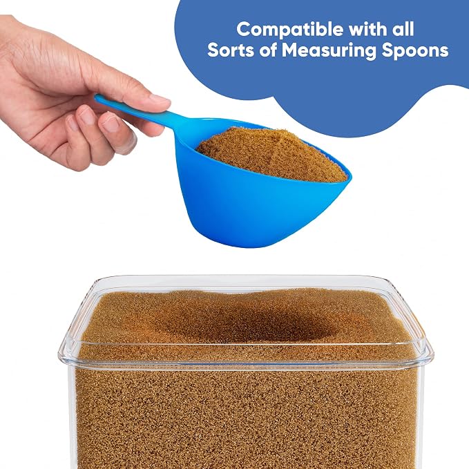 Chef's Path Extra Large Food Storage Containers (8 Pack) with Lids Airtight for Flour Sugar & Rice - Airtight Kitchen & Pantry Organization for Bulk Food Storage - with Markers Labels & Measuring Cups - Image 6