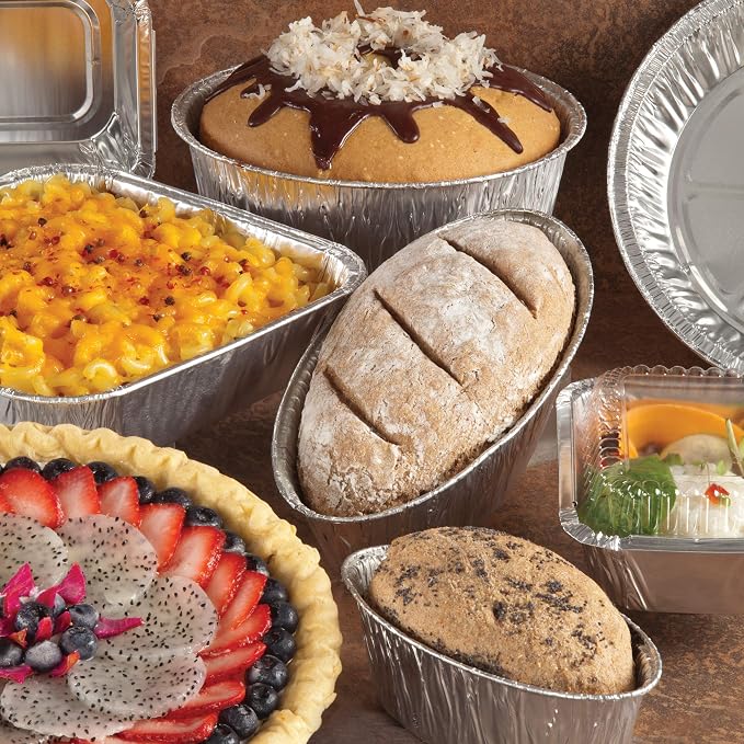 Aluminum Pans Half Size, 9X13, Extra Heavy Duty Disposable Foil Pans For Baking (20 Pack) Roasting & Chafing, Deep Tin Foil Bakeware, Steam Table Tray, Cookware, Food Prepping, Cake & Oven Pan - Image 8