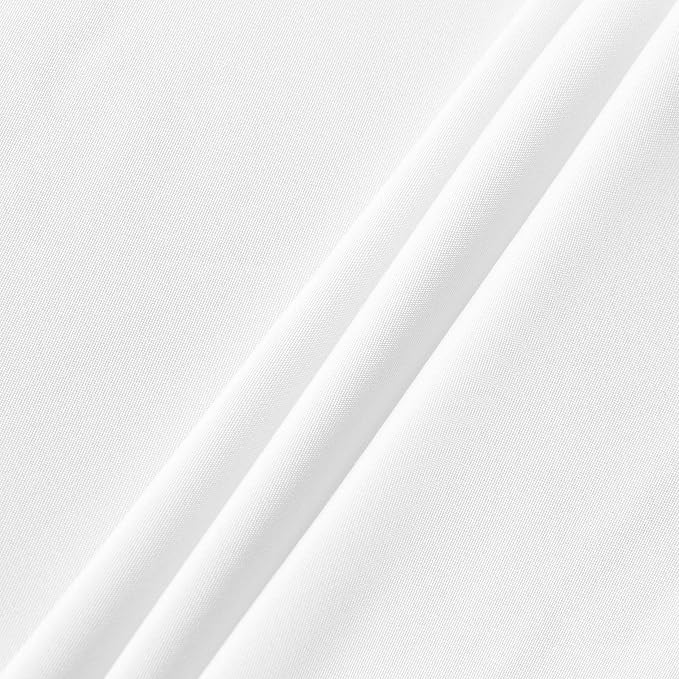 sancua Round Tablecloth, 120 Inch, White - Image 6