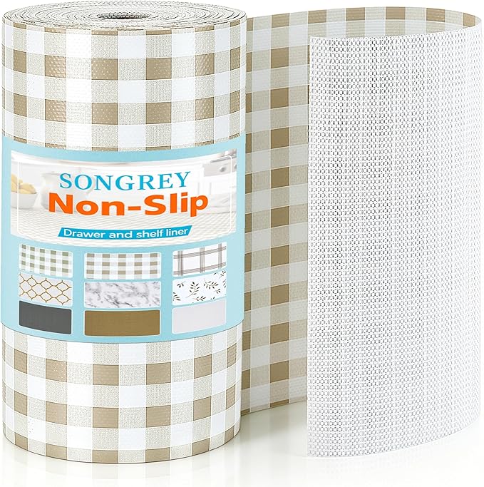 Songrey Non-Adhesive Shelf Liner & Cabinet Liner, 17.5" x 240" by Unknown