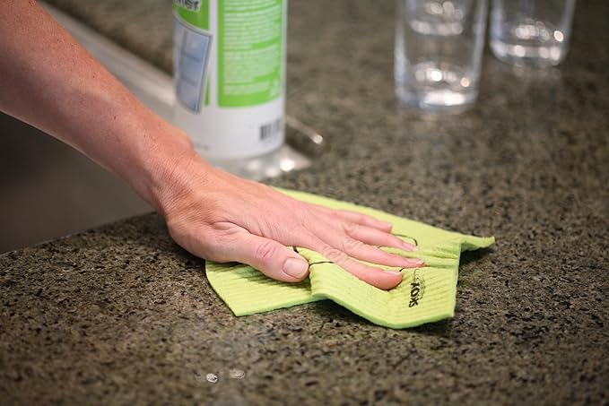 Skoy Bundle, 2-Pack Scrub, and 4-Pack Swedish Dishcloth, Reusable Cleaning Products for Kitchen and Household, Planet-Friendly, Dishwasher Safe Soft Scrub, Monochromatic Colors - Image 2