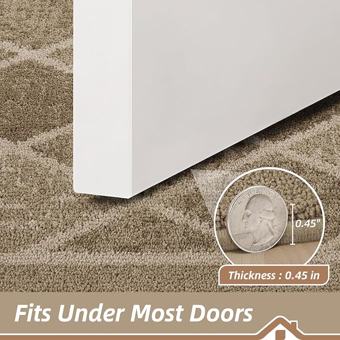 BEQHAUSE Dirt Trapper Door Mats 24" x 36", Non-Slip Washable, Beige - Image 5