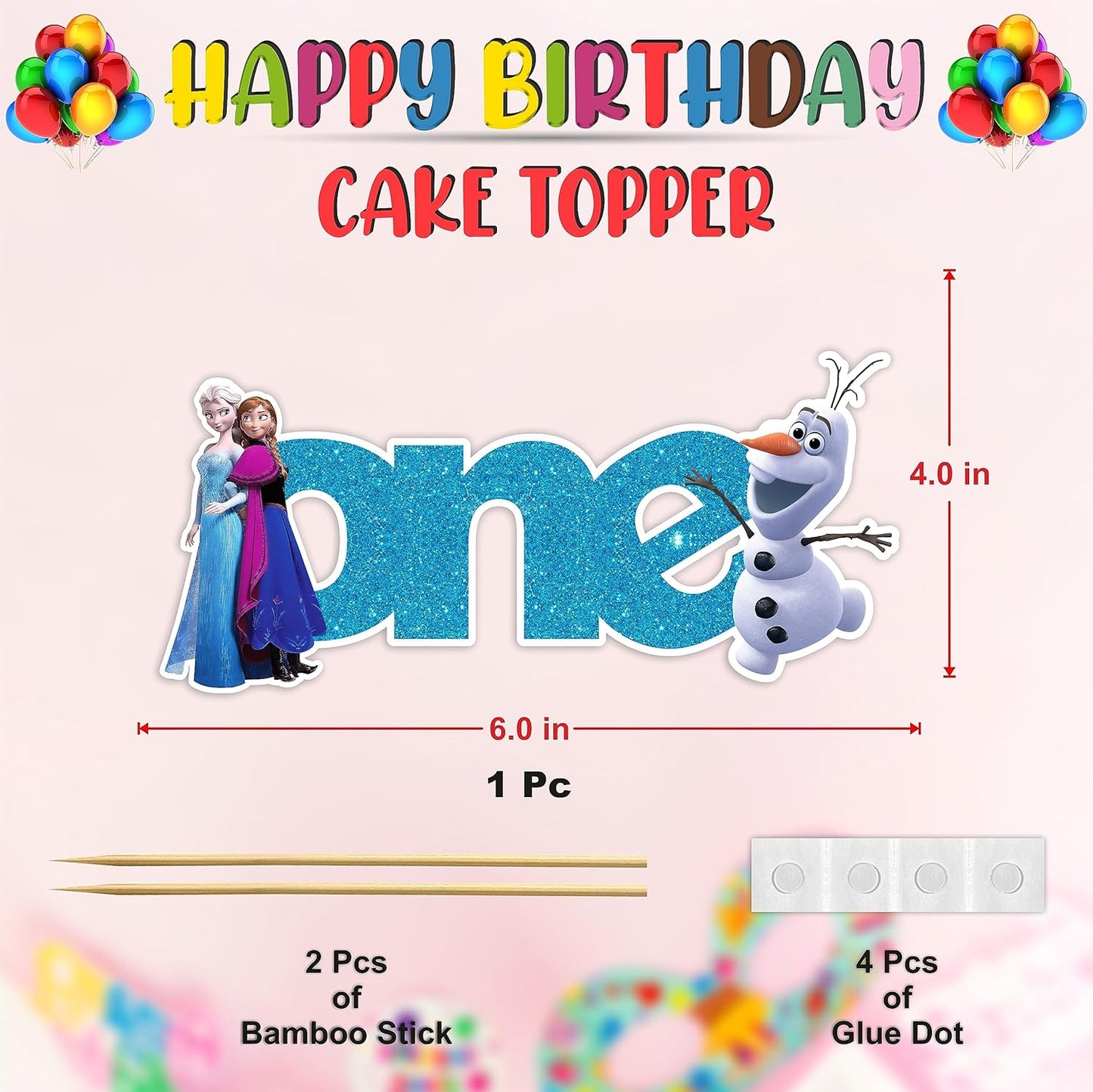 Seyal® Frozn One Cake Topper