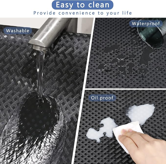 Shelf Liners for Kitchen Cabinet, 17.5"W x 393.7"L Non Adhensive Drawer Mat - Image 3
