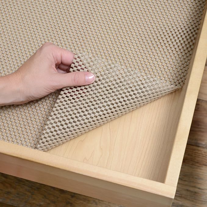 Con-Tact Brand Grip Premium Shelf Liner, Thick and Non-Adhesive Drawer Liner, Multi-Purpose and Easy to Use, 20" x 4', Taupe, Pack of 6 - Image 4