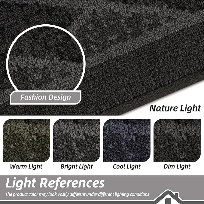 BEQHAUSE Dirt Trapper Door Mats 20" x 32", Non-Slip Washable, Dark Grey - Image 7
