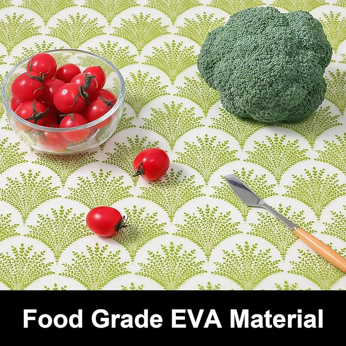 Cooyes Shelf Liners for Kitchen Cabinets, Refrigerator Liners Waterproof & Oil-Proof Kitchen Cupboard Liner Drawer Mats EVA Material Non Adhesive Fridge Liner for Shelves（17.5" W x 360" L） - Image 6