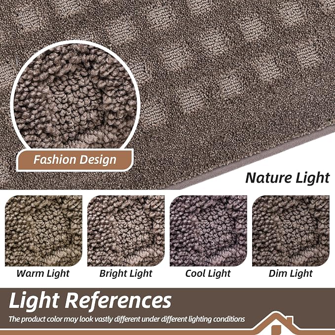 BEQHAUSE Dirt Trapper Door Mats 32"x48", Non Slip Washable, Brown - Image 7