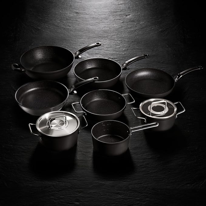 Fissler 156-114-03-000 Pot Set, Coating Pot, Adamant, 3-Piece Set, A, Stew Pot, 7.9 inches (20 cm), Casserole, 9.4 inches (24 cm), Saucepan, 7.1 inches (18 cm), Stainless Steel Lid, Gas Fire/Induction - Image 2