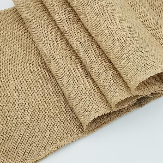 10 Pack 12 x 36 Inch Natural Burlap Table Runners,Rustic Jute Table Runner and Placemats Bulk for Western Wedding Table Decorations,Farmhouse Style Party,Holiday,Kitchen Table Decor - Image 6