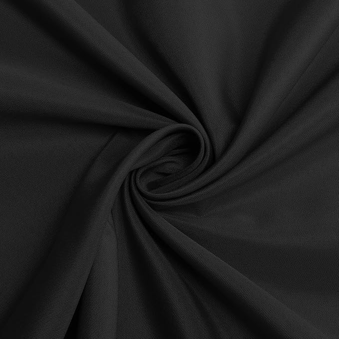 sancua Round Tablecloth, 120 Inch, Black - Image 4