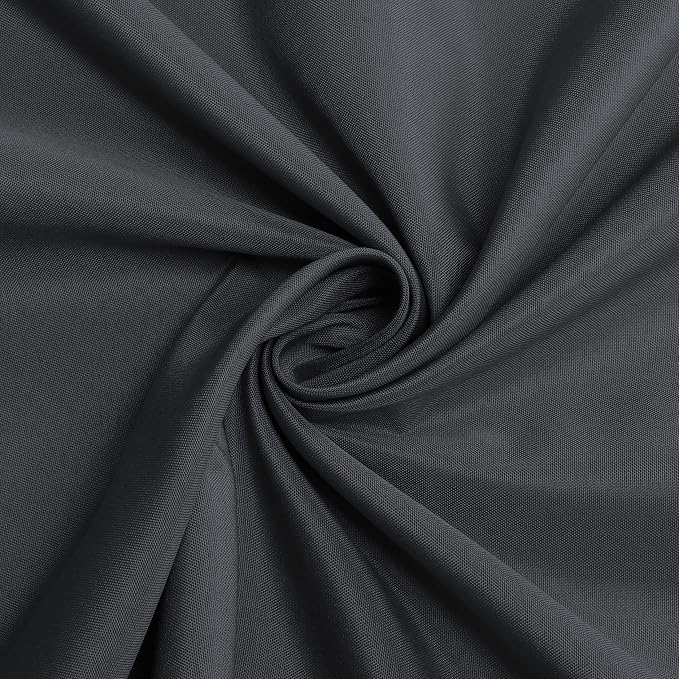sancua Round Tablecloth, 108 Inch, Grey - Image 4