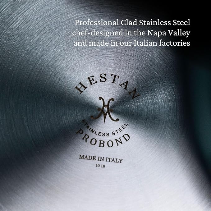 Hestan - ProBond Collection - Professional Clad Stainless Steel Sauce Pan, Induction Cooktop Compatible, 3 Quart - Image 2