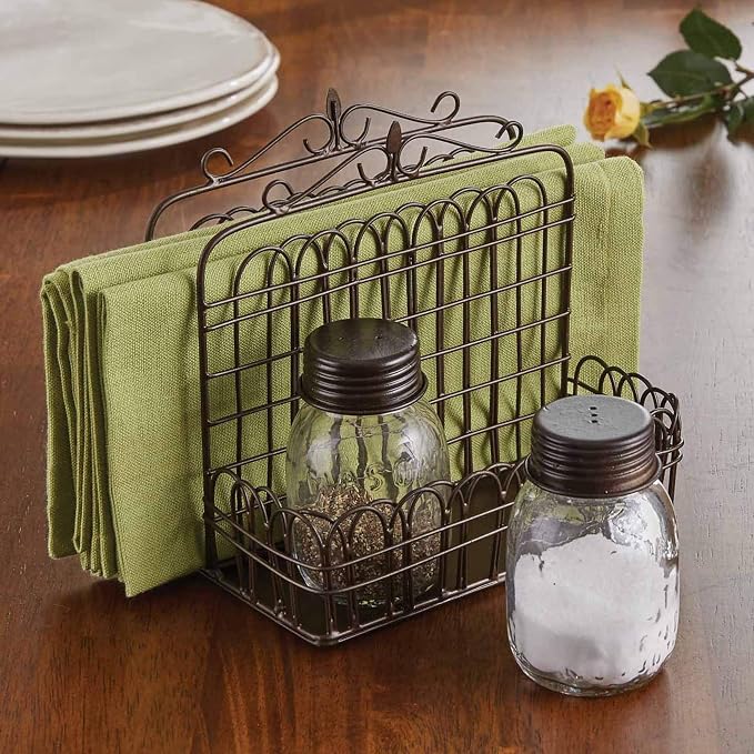 Park Designs Garden Gate Napkin & Salt Pepper Caddy - Image 2