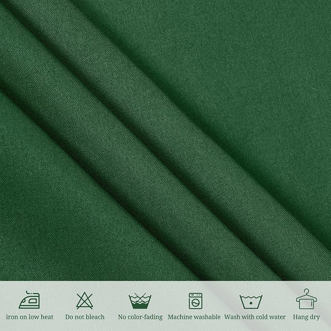 10 Pack Hunter Green Round Tablecloths,120 Inch Polyester Table Cloth - Image 5