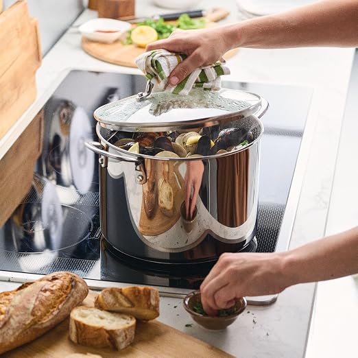 Farberware Millennium Stainless Steel Stockpot with Lid, Induction Ready, Compatible with All Cooktops, Metal Utensil Safe, 8 Quart Dutch Oven, Dishwasher Safe - Stainless Steel - Image 8