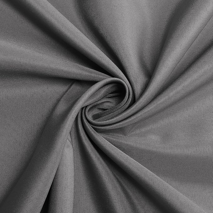 sancua Light Grey Round Tablecloth 60 Inch Diameter for 20-48 Inch Tables - Image 4