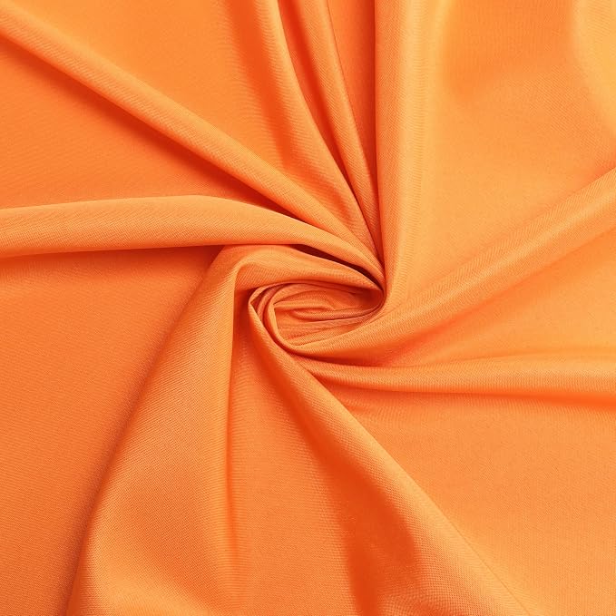 sancua Round Tablecloth 48 Inch Fits 20-36 Inch Tables, Orange - Image 4