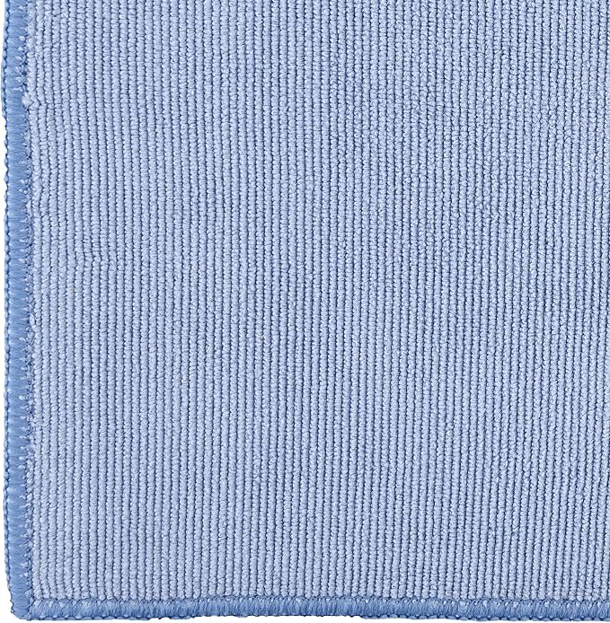 Superio Blue Microfiber Cleaning Cloth for Car, House, Bathroom, 16"x16" Miracle Cloth, Streak and Lint Free, No Detergent, All Purpose Cleaning Towel, Washable Rag (4) - Image 2