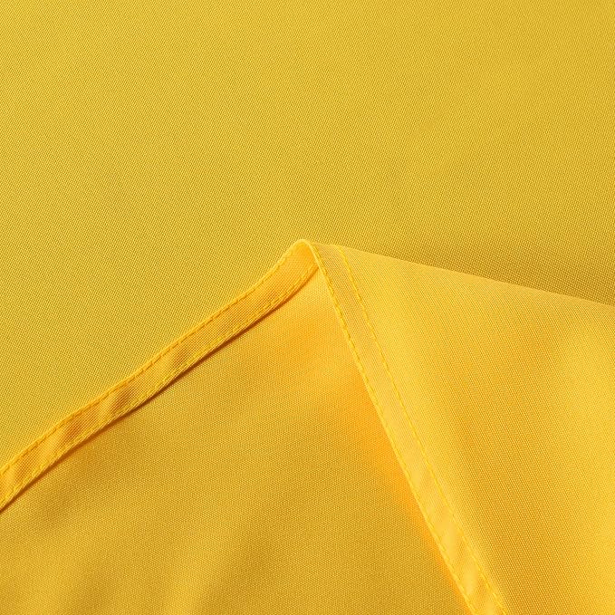 sancua Round Tablecloth 70 Inch Fits 20-58 Inch Tables, Yellow - Image 6