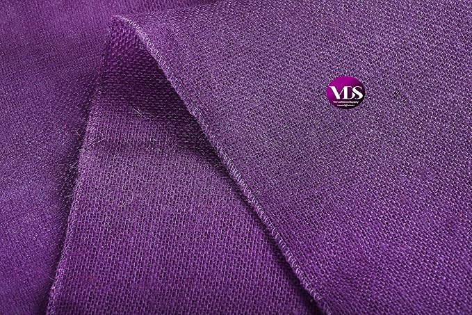 VDS Pack of 25, Burlap Table Runner 100% Natural Jute Rustic Hessian Table Cloth Centrepiece for Wedding Bridal Shower Birthday Event Party Banquet Table Decoration (Size 12X108 Inch)(Purple) - Image 6