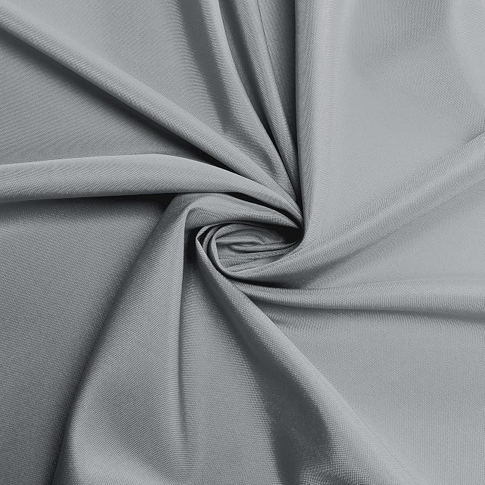 sancua Round Tablecloth, 120 Inch, Silver Grey - Image 5
