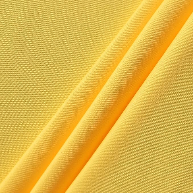 sancua Round Tablecloth 48 Inch Fits 20-36 Inch Tables, Yellow - Image 6